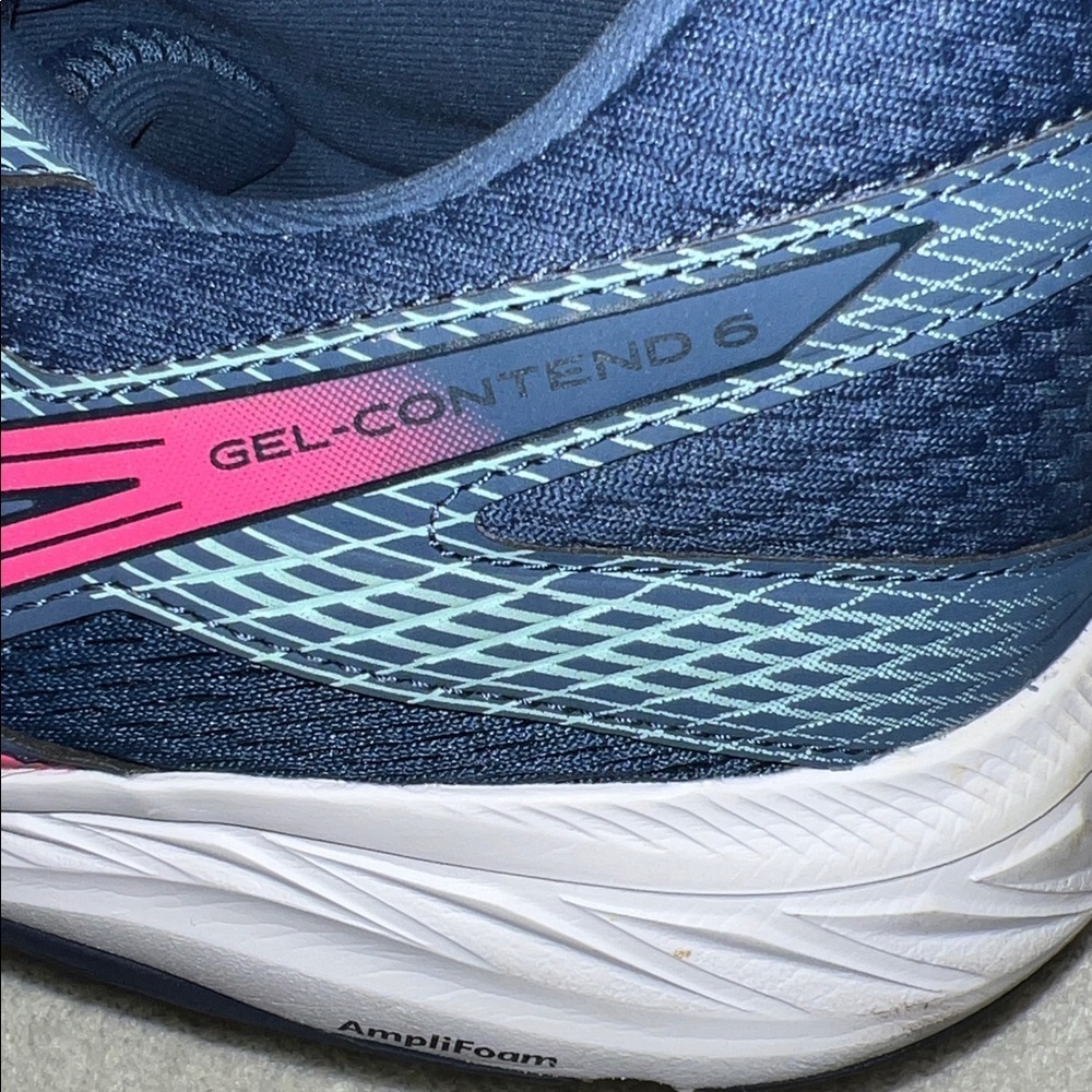 Asics Women's Blue and Pink Athletic Shoes - Picture 7 of 7